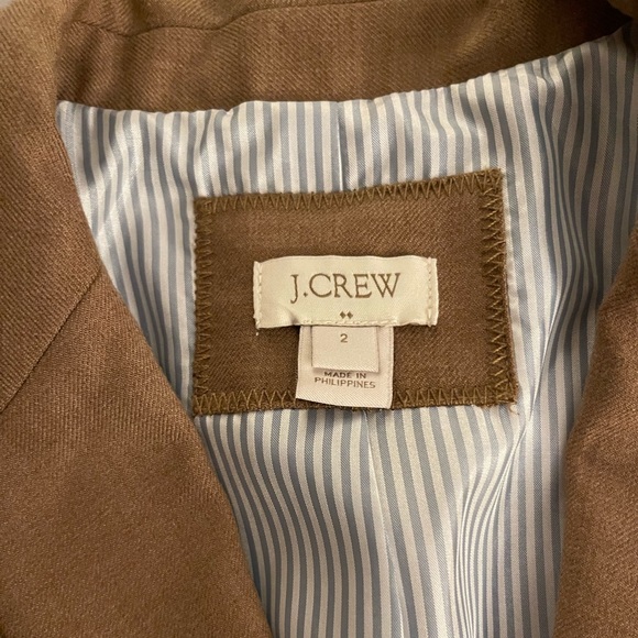 J Crew Original Schoolboy Blazer • Camel • Size 2 - Picture 5 of 7